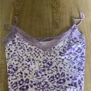 Purple Leopard Print Camisole
